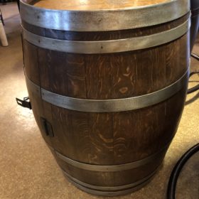 Barrel Wine Rack, - side view